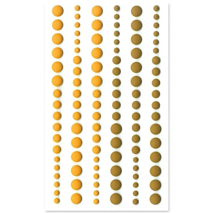 Perles de résines mat 'Noisette' 