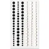 Perles de résines mat 'Noir & Blanc'