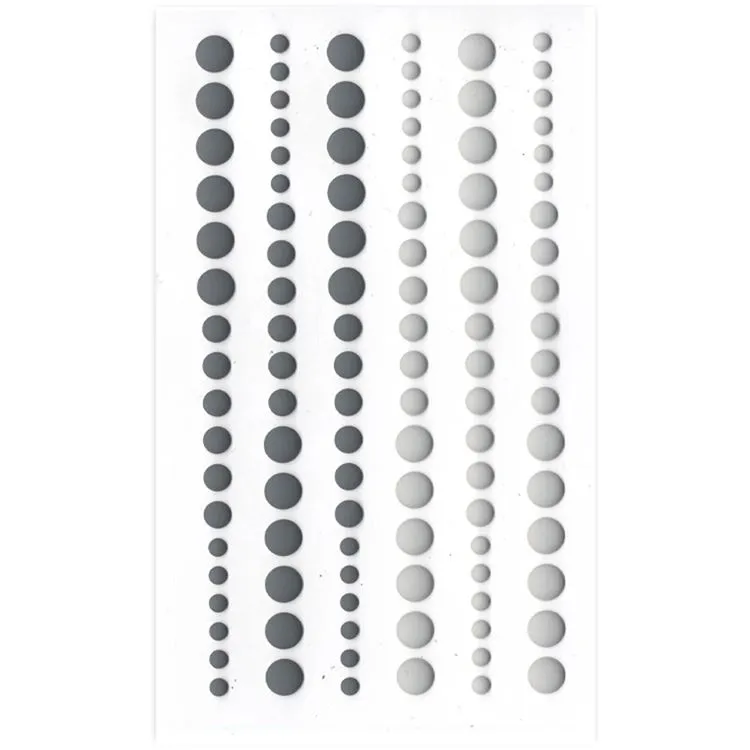 Perles de résine mat 'Ardoise'