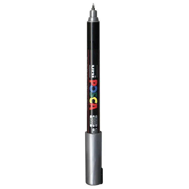 Marqueur à pointe calibrée POSCA - Argent