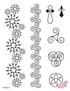 Tampons diamant 'Bretagne'