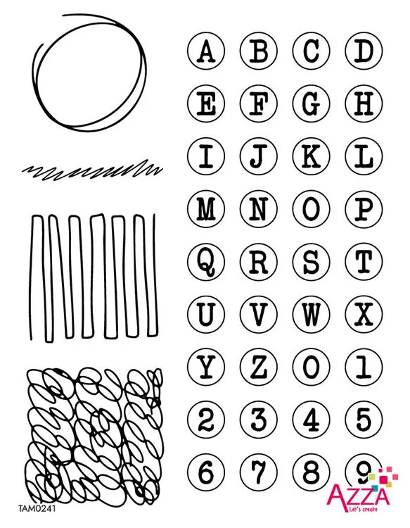 Tampons diamant 'Caract&egrave;res'