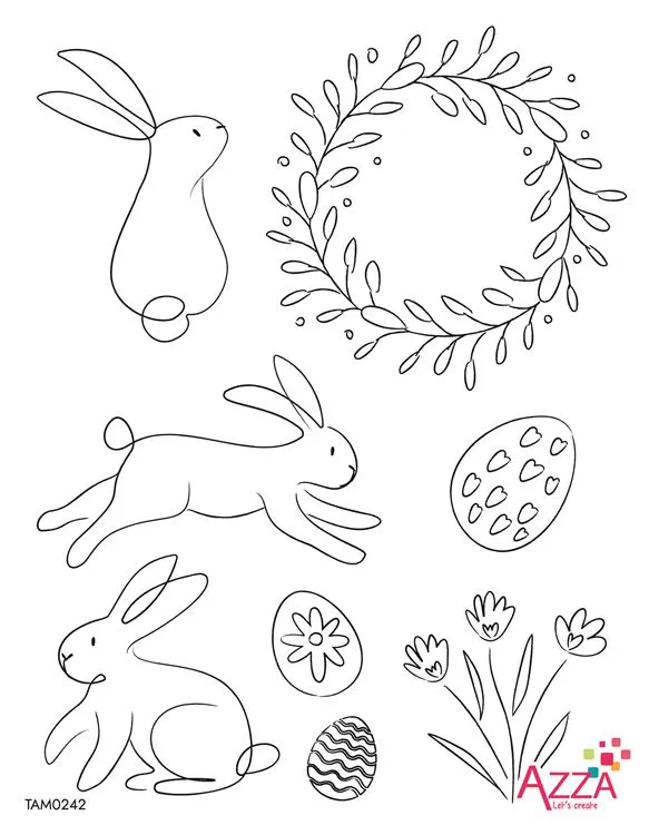 Tampons diamant 'Lapins de P&acirc;ques'