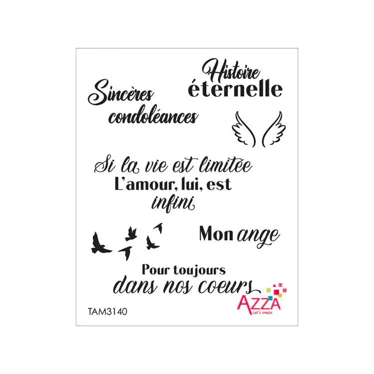 Tampons rubis 'Condoléances'