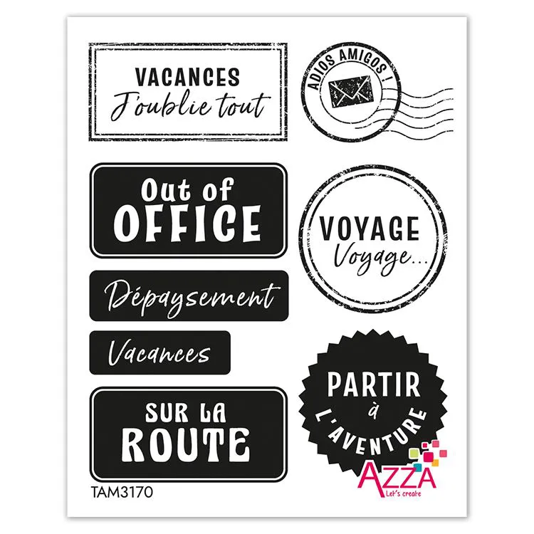 Tampons rubis 'mots Nomades'