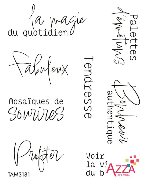 Tampons rubis 'Symboles artistiques'