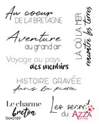 Tampons rubis mots 'Bretagne'