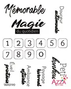 Tampons rubis 'Un an de souvenirs'