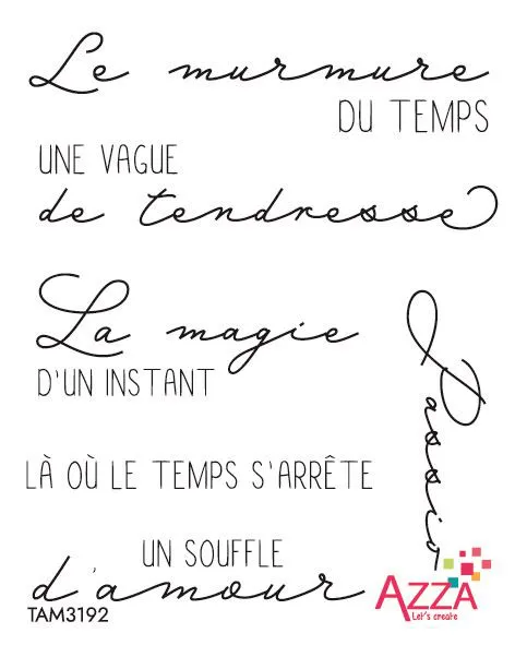 Tampons rubis 'Mots po&eacute;sie lyrique'