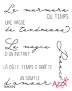 Tampons rubis 'Mots poésie lyrique'