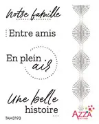 Tampons rubis mots 'Pointillisme'