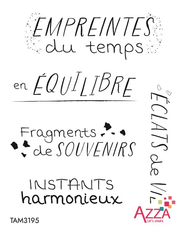 Tampons rubis mots 'Granite'