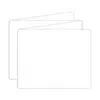 Feuillet accordéon 'Blanc' (horizontal)