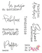 Tampons rubis 'Symboles artistiques'