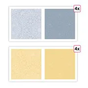 Papiers imprimés 'Symboles artistiques' (8f)