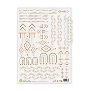 Saynète prédécoupées vellum 'Boho' (180gr)