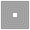 Matrices de découpe 'Carrés concentriques couture'