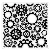 Classeur de gaufrage 'Engrenages' (15x15cm)