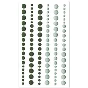 Perles de résine mattes 'Vert de gris-Vert sapin'