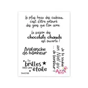 Tampons rubis 'Mots Noël Alsacien'