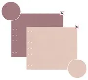 Set pages imprimées 'Rose Indien' & Muscade' (10p)