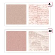 Papiers imprimés 'Poésie lyrique' (8f)