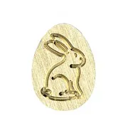Sceau à cire 'Lapins de Pâques' (Ovale-25mm)