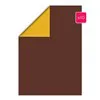 Papier A4 duo 10p 'Chocolat - Moutarde'