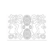 Figurines silhouette 'Lapins de Pâques'