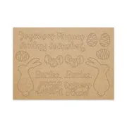 Figurines silhouette 'Lapins de Pâques' (carton)